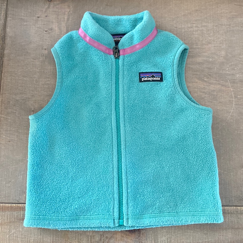 Baby Patagonia fleece vest